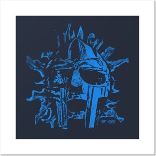 mf doom burn blue Posters and Art